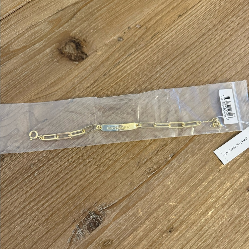 NWT Adjustable “Uncommon” Gold Vermeil Chain Bracelet - Picture 4 of 7